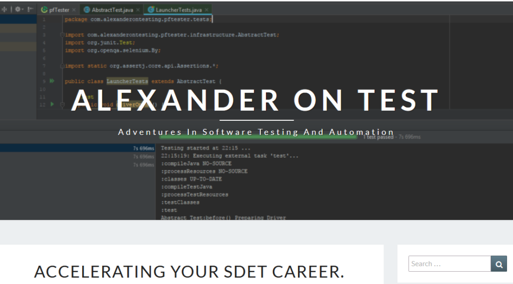 ccelerating your SDET Career