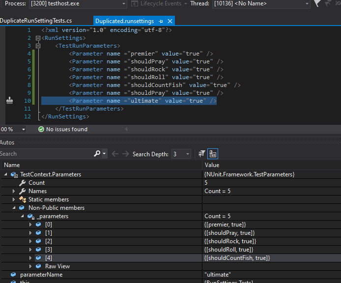 Why has my parameter not loaded?